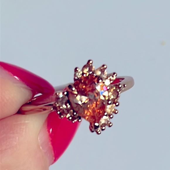 Morganite Rose Gold Ring sz7 - Picture 10 of 11